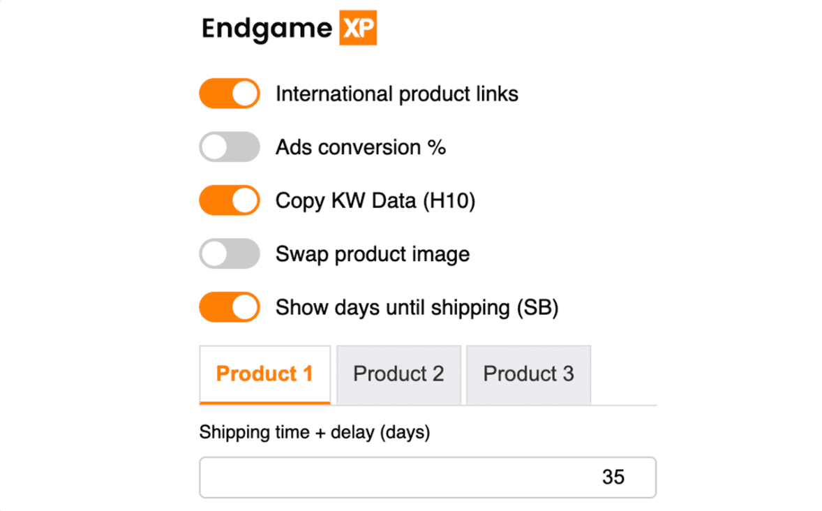 endgame xp chrome extension